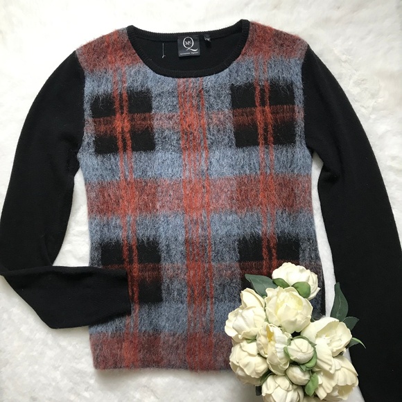 McQ Alexander McQueen Plaid Front Mohair Sweater ASO several TV shows - Picture 6 of 10